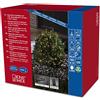 Konstsmide catena luminosa LED a Cluster, con Off e sensore luminoso, timer, per esterni, IP44, 480 diodi a luce bianca calda, funzionamento a batteria, cavo nero, 4 x D 1,5 V exklusiv 3736 - 100
