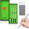 HENGBIRD Set di 3 Penne a Forma di Golf, Set Regalo per Club di Golf, Regali per Uomini, Regali da Golf, Mini Regali Personalizzati