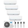 Midea CLIMATIZZATORE MIDEA QUADRI SPLIT EVOLUTION 9+9+9+9 BTU CON GAS R32 WI-FI INTEGRATO A++ M4O-36FN8-Q