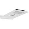 Soffione a parete con cromoterapia in acciaio inox 2 getti e 3 led 530x300 Poliertem Edelstahl