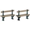 Lemax double seated bench, set of 2