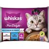 Whiskas Pure Delight Cat Busta Multipack 4x85G SALMONE E TONNO