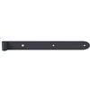 Alberts 314026 Bandella Ovado, zincato, grigio grafite rivestita in plastica, Cilindri Ø13 mm, Misura 400 x 40 mm