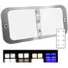 Kriogor Plafoniera LED 12V Camper, Plafoniera LED 12 volt per Camper 12V Interruttore Rotante con 800LM Illuminazione Interna Camper per Rimorchio, Camper, Barca(1 PCS)