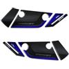Resin Bike Adesivi Moto Compatibile con Yamaha Tracer 700 2016 2020. Protezione Paramani da Urti e Graffi. Coppia Adesivi Resinati con Effetto 3D - Finitura Blu Metallizzato