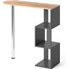 Vicco Tavolo bar alto Vincent, Antracite/Quercia dorata, 113 x 40 cm