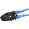Heschen Pinza a crimpare a cricchetto, HS-16GF, terminali isolati e strumenti di crimpatura per connettori per tubi, da utilizzare per 4-16mm² (11-5 AWG), blu