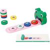 Janod - Gamma Pedagogia - Algoritmi Rana - Imparare Colori e Sequenze - Gioco Educativo per Bambini - Gioco Rana - dai 36 Mesi, J05088