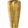 DRW Vaso da pavimento in ceramica in oro 40 x 93 cm, bocca 25 cm