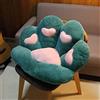 LANPEW Cuscino per zampe di gatto seduta carino Cuscino per sedia divano pigro Decorazione per esterni Pavimento caldo Cuscino Tappetino caldo delicato sulla pelle (60x60cm, Cuore verde scuro)