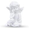 Cyrank Statua Angelo Custode,Statua di Angelo in Resina,di Putti Seduti Collezione di Decorativa,Nani da Giardino Esterno,Statuetta con Ali di cherubino