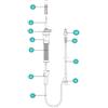 No Brand DEFLUSSORE TRASFUSIONE 150 cm attacco Luer Lock c/filtro diametro esterno 4,1mm-interno 3mm Brand No - No Brand - Deflussore per Emotrasfusione - Deflussore 150 cm - attacco Luer Lock con filtro
