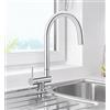 Blanco CORESSA-F Cromato Leva Sinistra 1521544 - 521544 - Sottofinestra