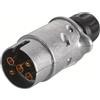 Hella Cappuccio/Spina - 24V - 5a... Poli - Raccordo a Vite - Lunghezza: 63mm - Alluminio - Argento - DIN/ISO: 1724 - Quantità: 1-8JA 001 916-001
