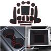 CDEFG Compatibile con Hyundai Tucson NX4 2022 2021 2023 2024, Tappetino Antiscivolo Antipolvere Antigraffio Tucson NX4 Tappetini in Gomma Portabicchieri Auto Tucson 2024 Accessori (Rosso)
