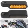 evermotor Frecce LED Moto Omologate 6-LED,12V 2 Pezzi E24, M8 bullone Mini Frecce led Moto Lega di Alluminio Investimento Casting IP67 Impermeabile