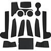CDEFG Kia Sportage NQ5 2022 2023 2024 2025 Tappetino Antiscivolo Antipolvere Antigraffio Tappetini in Gomma Portabicchieri per Interni Auto Accessori (Nero)