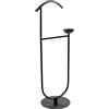 HAKU Möbel Cameriere da uomo nero, metallo - Dim. L 45 cm x A 116 cm x P 34 cm, Stile Moderno