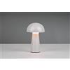Trio Lighting LENNON LAMPADA LED 2W 180lm, 3000K DA APPOGGIO DA ESTERNO RICARICABILE CON USB CON ACCENSIONE TOUCH 4 INTENSITA' GRIGIA H. 21,5CM IP44