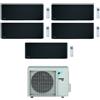 Daikin CONDIZIONATORE DAIKIN PENTA SPLIT STYLISH 7000+9000+9000+9000+9000 BTU TOTAL BLACK WIFI INVERTER 5MXM90N A+++