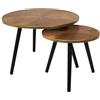 HOME DECO FACTORY Felix x x2, Arredamento, Supplemento, Tavolino basso, Legno-Pino, P: 40 x 40 x 33 cm - G: 60 x 60 x 40 cm