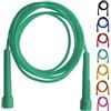 Farabi Sports Corda per Saltare Salto Corda Fitness Boxe Manico in plastica di Nylon per la Palestra (Green)