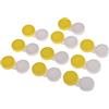 Tiuimk Contenitori doppi per lenti a contatto per la cura oculare, confezione da 10 (giallo)