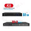 Linq Aglow.it Digital Nvr HD 32Ch + PoE 32 porte NVR3232, 32 Canali, Lite H.265+ con