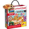 LISCIANI LISCINAI 96848 MONTESSORI BABY LEGNO PUZZLE BABY ANIMALS