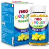 Neo Peques Omega 3 DHA - Orsetti Gommose Vitaminici per Bambini dai 3 Anni - 30 Compresse (1 mese) - 100% Naturali - La Gomma contiene Colina, Vitamine del gruppo B e Memoria - Sapore Limone