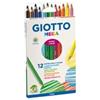 GIOTTO Pastelli colorati Mega - esagonale - mina 5,5 mm - Giotto - conf. 12 pezzi (unità vendita 1 pz.)