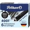 PELIKAN Cartucce inchiostro 4001 (TP-6) - lunghezza 39mm - nero - Pelikan - conf. 6 pezzi (unità vendita 1 pz.)
