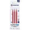 OSAMA Refill per penne gel cancellabili - punta 0,7 mm - rosso - Osama - conf. 3 pezzi (unità vendita 1 pz.)