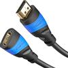 KabelDirekt - Cavo di prolunga HDMI con speciale schermatura A.I.S. - 1 m (4K@60Hz per un Ultra HD mozzafiato, estensore HDMI per PS5/XBO, ARC, Highspeed con Ethernet)