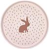 LÄSSIG Piatto per bambini senza melamina, senza BPA, lavabile in lavastoviglie e nel microonde/Plate PP/Cellulose Little Forest Rabbit