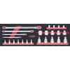 KS TOOLS 'KS Tools 713.5008 Ultimate modulo di 25 bussole/chiavi torx 1/4 - 1/2