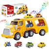 kramow 4 in 1 Camion giocattolo per bambini,Trasportatore auto