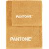 osama home SWEET HOME Pantone™- Set di Asciugamani 1+1 composto da Ospite 40x50cm + Viso 50x100cm Con Ricamo Pantone™, Certificato Oeko Tex, Beige