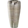 DRW Vaso da pavimento in ceramica in argento 35 x 71 cm