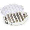 De Buyer Set 26 beccucci assortiti acciaio con adattatore, 2114.20