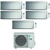 Daikin CONDIZIONATORE DAIKIN PENTA SPLIT STYLISH 7000+9000+9000+9000+12000 BTU SILVER WIFI INVERTER 5MXM90A A+++