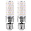 SanGlory 2 Pezzi Lampadina LED E27 Luce Calda, 12W Equivalenti a 100W, 1350LM, 2700K Bianca Calda, Angolo 360°, E27 Lampadine LED di Mais per l'illuminazione Interna, Non Dimmerabile