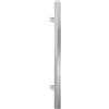 API - Maniglione quadro diritto in acciaio inox satinato per porte interne esterne serramenti e negozi (Lunghezza 1000 mm - Interasse 700 mm)