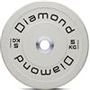 DIAMOND FITNESS Diamond Disco Bumper Competizione Pro Bianco Ø45 cm Peso 5 kg