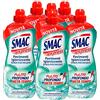 Smac Express - Pavimenti Igienizzante, Detergente Multisuperficie con Ammoniaca, Azione Pulente Senza Risciacquo, 1000 ml x 6 Pezzi