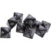 Tenlacum 10 dadi poliedrici D8 a 8 facce, per giochi di ruolo come Dungeons and Dragons, idea regalo (nero)