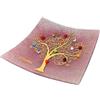 Sospiri Venezia Svuotatasche Albero della Vita in Vetro di Murano Murrine e Oro Idea Regalo Piatto Vassoio Decorativo Made Italy Portaoggetti Soprammobile Bomboniere Cerimonia 19X19 cm