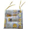 LIBEROSHOPPING Cuscino Coprisedia 4 PUNTI imbottito con laccetti COUNTRY giallo 4 PEZZI