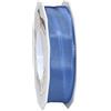 Präsent - Nastro in taffetà Lione con fil di ferro azzurro 25 mm di larghezza, 25 m di lunghezza