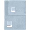 osama home SWEET HOME Pantone™- Set di Asciugamani 1+1 composto da Ospite 40x50cm + Viso 50x100cm, Certificato Oeko Tex, Azzurro